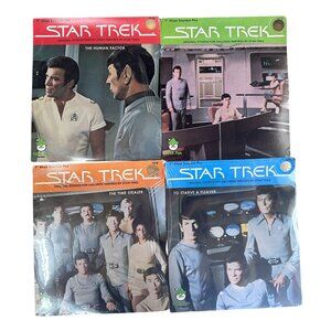 Star Trek Record Set 4 Records The Original Series Peter Pan Records 1979